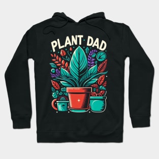 Urban Jungle Plant Dad: A Design for Green-Thumbed Men Hoodie